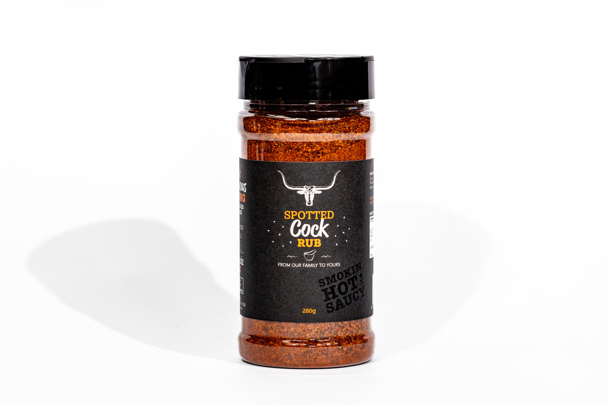 Smokin&#39; Hot N Saucy Spotted Cock Rub