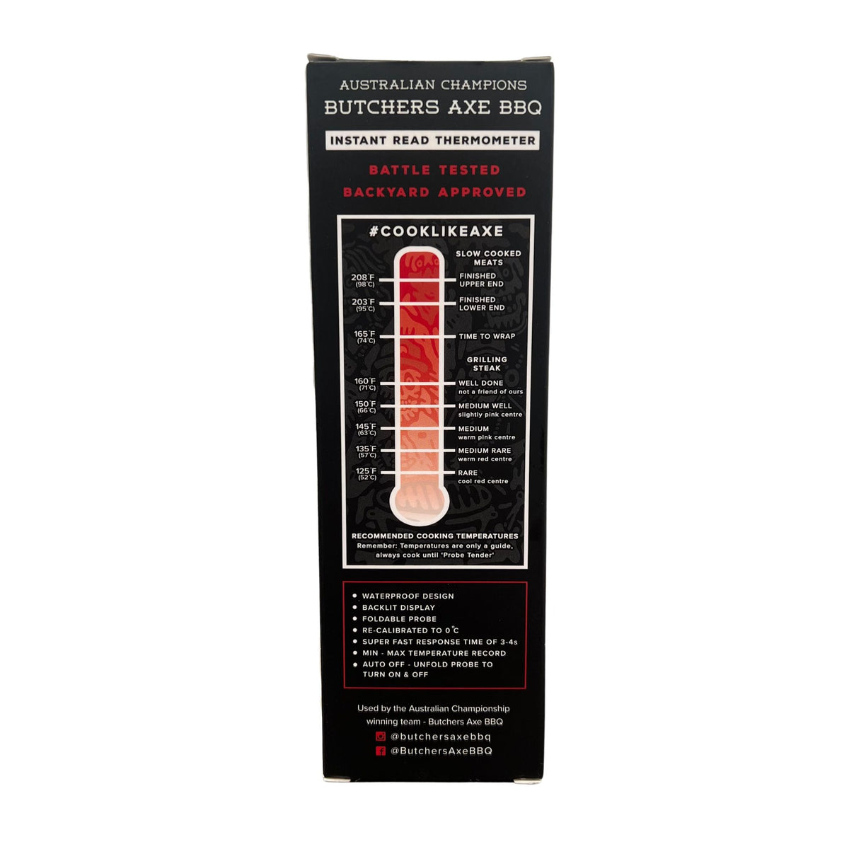 Butchers Axe BBQ Quick Read Thermometer